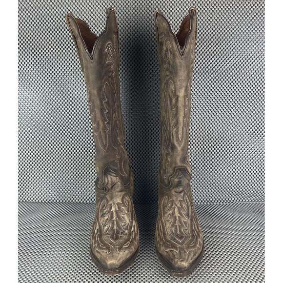 Dan Post Heather Cowboy Boots Womens 9 M Brown Leather Western Made In Mexico - Picture 5 of 16